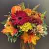 Nice fall arrangement for any occasion. Fall colors can sure bring a