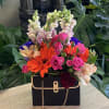 colorful flowers in medium make up with Handle 