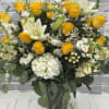 Stunning and Large. This showstopper features beautiful premium flowers in the yellow