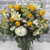 Stunning and Large. This showstopper features beautiful premium flowers in the yellow
