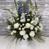 Intended for a service at a church or funeral home, this spray