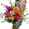 Introducing the Deluxe Hand-Wrapped Bridal Bouquet, a luxurious floral arrangement for brides