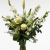 An elegant all-white design that embodies calm and serenity. With its pure