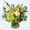 Offer a heartfelt tribute with Graceful Embrace, a serene sympathy arrangement symbolizing