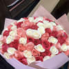Gorgeous bouquet of 150 pink, hot pink and white roses in a