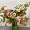 DESIGNERS CHOICE with pretty pinks and browns with touches of yellow make