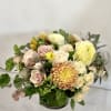 Mellow yellow is features a soft feminine palette of butter yellow, mauve
