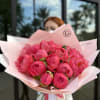 Bouquet of peonies with floral wrap. 
Standard - 20 stems 
Deluxe -