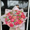 Perfect mix of coral peonies and blush roses