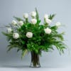 Elegance at its best. Pearls will add sophistication. These pearly white roses