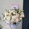 Cream &amp; Coffee  

A soft harmony of creamy spray roses, lisianthus