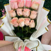 Graceful, gentle, and effortlessly elegant &mdash; our Wrapped Light Pink Rose Bouquet