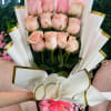Graceful, gentle, and effortlessly elegant &mdash; our Wrapped Light Pink Rose Bouquet