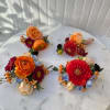 (A) package includes the following: 

Small- bridal bouquet 
Medium- bridal bouquet /