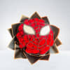 Its a fun red rose spiderman figure, eye-catching gift for superhero fans