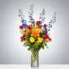A full rainbow of colors in this arrangement makes it a perfect