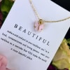 Arriving with a butterfly necklace , perfect for someone in your life