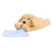 Golden Dog Warmies Security Blankies are fully microwavable stuffed animals with a