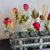  A beautiful dried flower arrangement that is sure to WOW! This