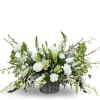Heavenly Meadows is a graceful one-sided arrangement in a keepsake wooden container