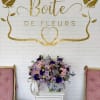 Fresh array of lavender and light pink flowers nestled in a large
