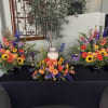Radiant with color and life, this cremation set features a joyful blend