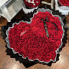 Super cute detail, life size heart bouquet.