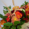 A stunning collection of autumn flowers, thoughtfully arranged for you to showcase