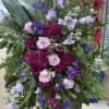 Lavenders and Purples and Pinks in this beautiful and modern standing spray