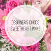 Our talented desigers will create a custom vased arrangement in shades of