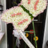 A custom butterfly standing spray.