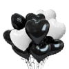 NEW! Black and white heart balloons!