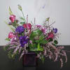 Designed with the deep purple glass cube as inspiration, the rich hues