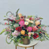 Color Palette: burgundy, pink, red, blush, lavender, peach &amp; cream
Romantic pinks of