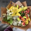 introducing Our New Design Luna hand tied bouquet, beautifully arranged with lilies