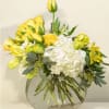 Warm, bright bursts of light and color radiate from this arrangement of