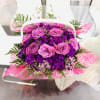 This bouquet is an enchanting composition that radiates both romance and sophistication.