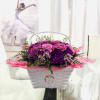 This bouquet is an enchanting composition that radiates both romance and sophistication.