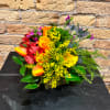 Bright &amp; colorful, this arrangement is filled with seasonal flowers of each