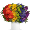 Bright &amp; colorful, this arrangement is filled with seasonal flowers of each