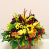 autumn arrives in this copper tin.  filled with an array of