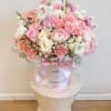 Delight in the elegance of our luxury pink and white flower box