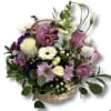 Bright White &amp; Lavender Arrangement, Lavender Roses, Snapdragons, Hydrangea, Lilies Asiatic, Alstroemerias