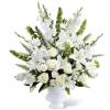 This stately design features fresh roses, Oriental lilies, gladioli, stock, carnations, Bells