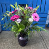 Purple Gerberas daisies and Lisianthus, Stock or Snapdragon, Lavender Gerberas daisies, Limonium