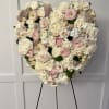 Large Standing Heart with premium floral selection. Colors and flowers can be
