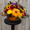Ceramic pumpkin filled with fall colors and a wonderful keepsake to use