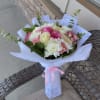 Pink and white mix of flowers with roses