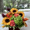 Take a walk through New York&#039;s golden Autumn with this romantic arrangement