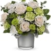 As breathtaking as sunlight sparkling on a lake, this peaceful bouquet of